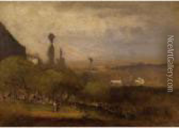 Monte Lucia, Perugia Oil Painting - George Inness