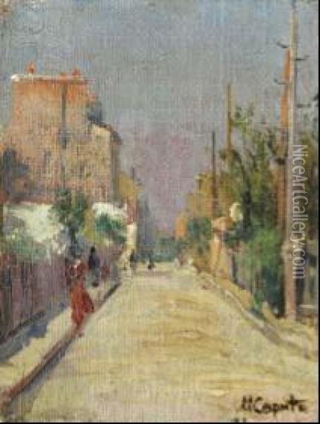Strada Di Parigi Oil Painting - Ulisse Caputo