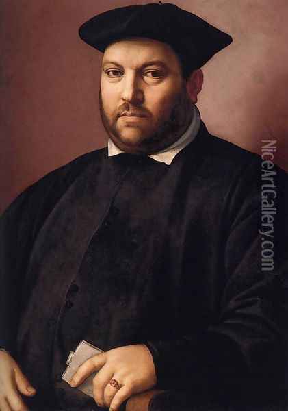Portrait of a Gentleman Oil Painting - Ridolfo Ghirlandaio