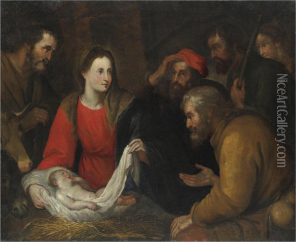 Adorazione Dei Pastori Oil Painting - Gregorio de Ferrari