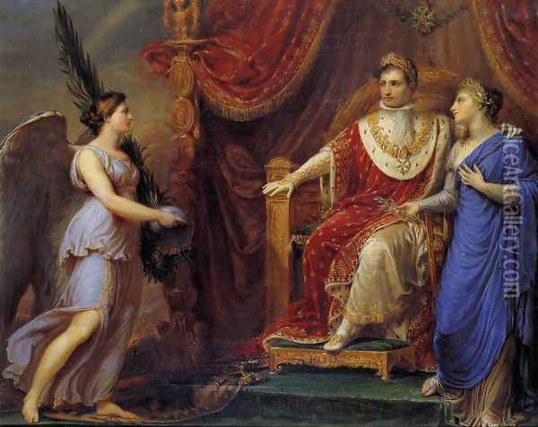 Allegory On The Peace Of Pressburg 1808 Oil Painting - Andrea, the Elder Appiani