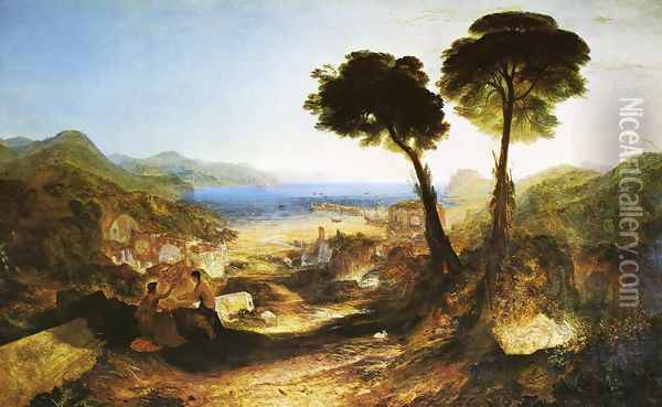 The Bay of Baiae with Apollo and the Sibyl 1823 Oil Painting - Joseph Mallord William Turner