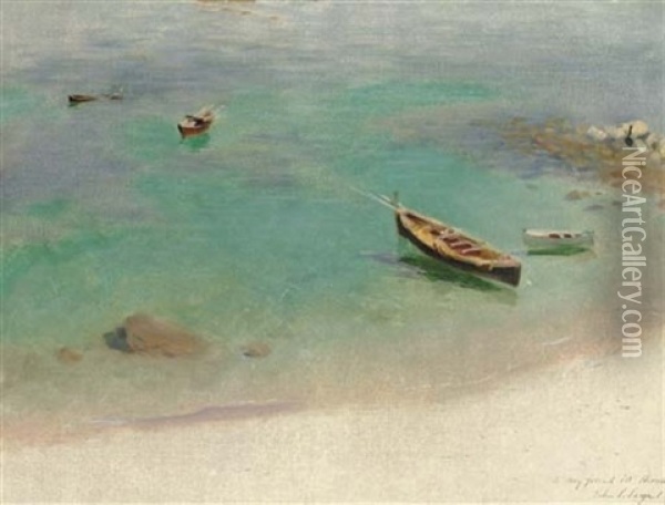 A Sketch: Capri Oil Painting - John Singer Sargent