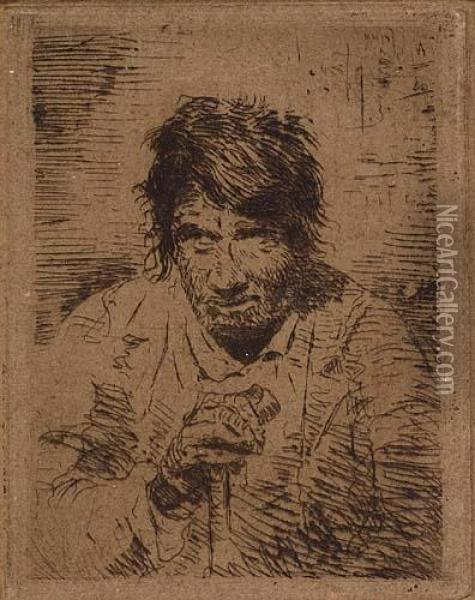 Un Mendiant Oil Painting - Francisco De Goya y Lucientes