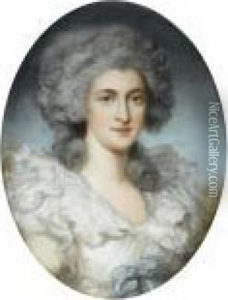 Portrait Of A Lady Oil Painting - Richard Cosway