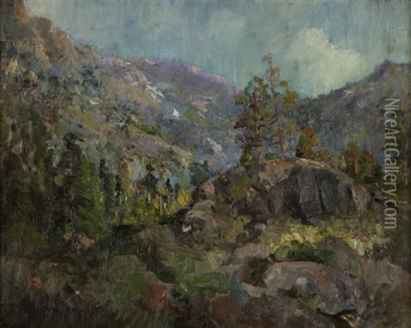 San Bernardino Mountains Oil Painting - John Bond Francisco
