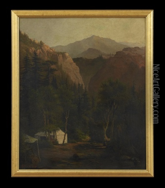 Mountain Camp Oil Painting - Charles Craig