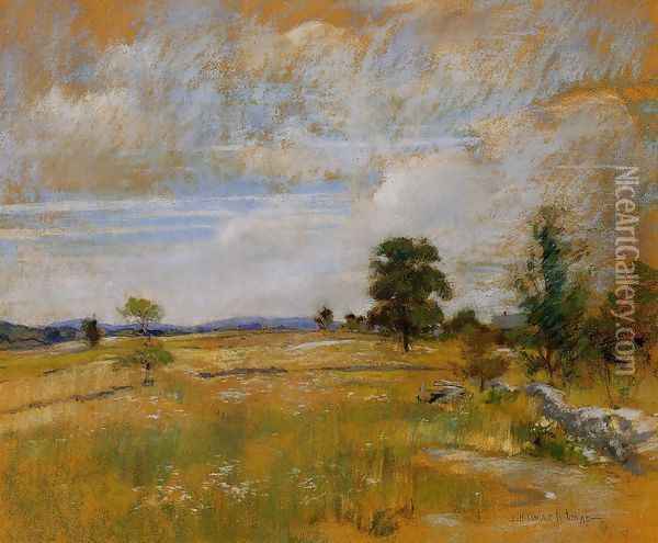 Connecticut Landscape Oil Painting - John Henry Twachtman