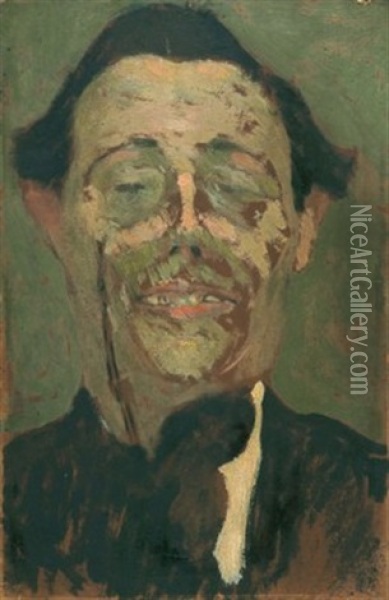 L'homme Au Monocle Oil Painting - Amedeo Modigliani