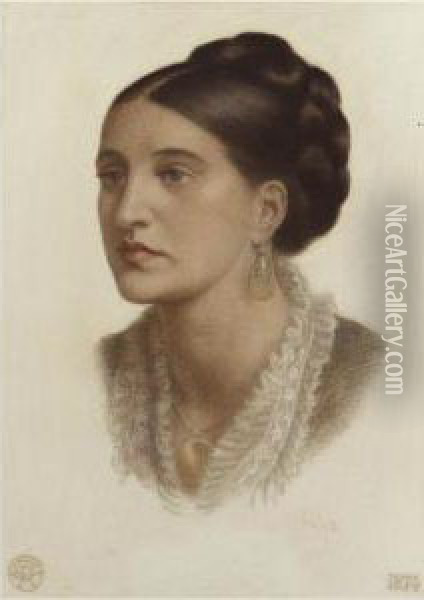 Portrait Of Mrs Georgina Fernandez Oil Painting - Dante Gabriel Rossetti