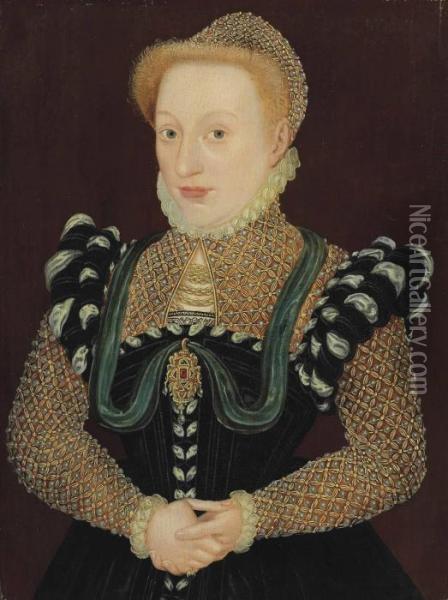 Portrait Of A Lady Oil Painting - Master Of The Countess Of Warwick