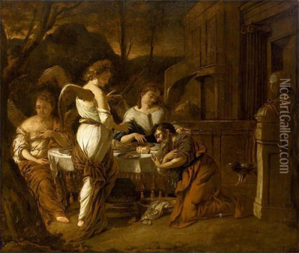 Jacob's Dream Oil Painting - Rembrandt Van Rijn
