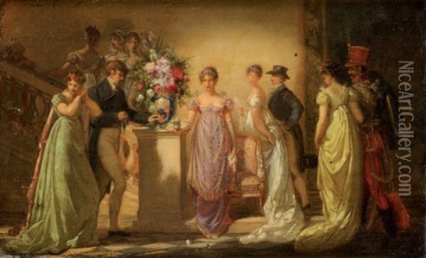 Le Bal De L'imperatrice Oil Painting - Jean Louis Victor Viger du Vigneau