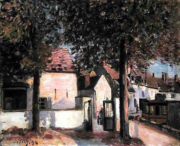 Moret-sur-Loing (Rue de Fosses), 1892 Oil Painting - Alfred Sisley