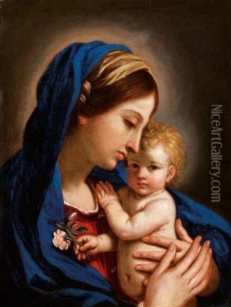 Madonna Col Bambino Oil Painting - Cesare Gennari