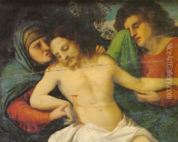 La Deploration Du Christ Oil Painting -  Moretto da Brescia