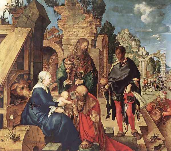 Adoration Of The Magi Oil Painting - Albrecht Durer