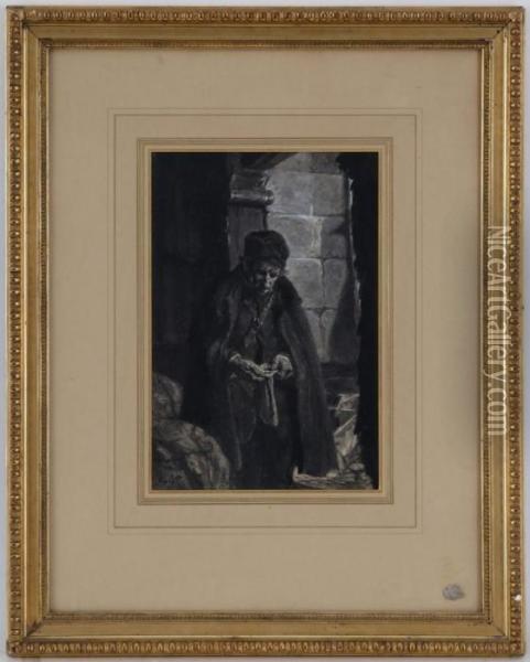 Vieillard Oil Painting - Francois Adolphe Grison