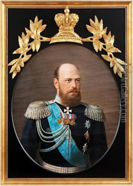 Alexander Iii Oil Painting - Nikolai Gustavovich Schilder
