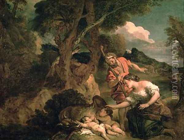 Romulus and Remus Oil Painting - Charles de Lafosse