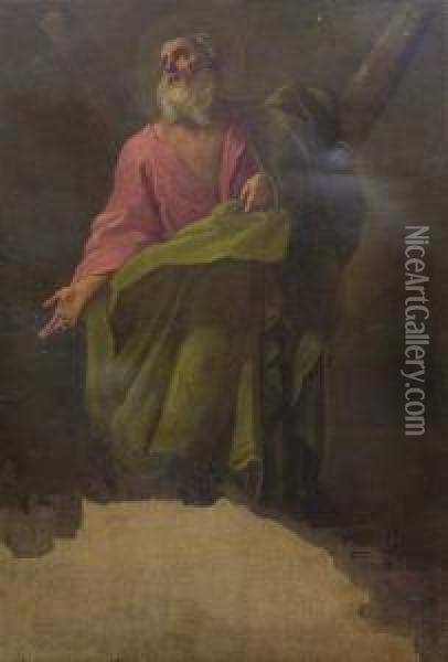 Sant'andrea Oil Painting - Andrea Sacchi