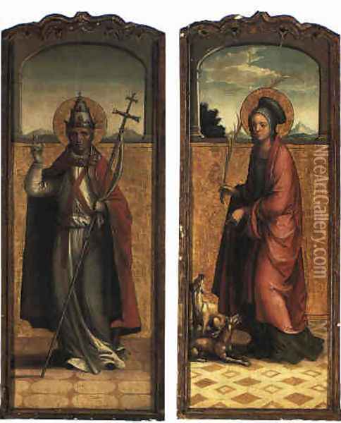 St. Clement Oil Painting - Juan de Borgona