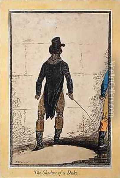 The Shadow of a Duke Oil Painting - James Gillray