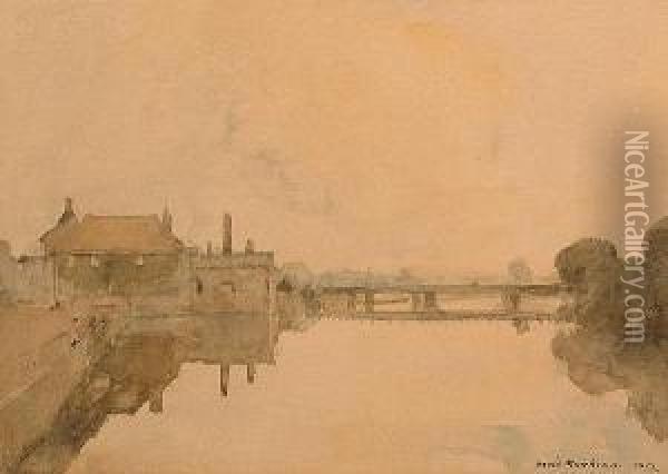 River Views Oil Painting - David Thomson Muirhead