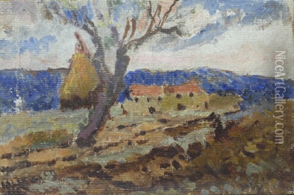 Paesaggio Oil Painting - Ulvi Liegi (Luigi Levi)