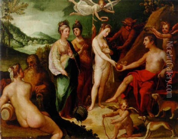 The Judgement Of Paris Oil Painting - Paolo Fiammingo