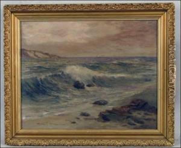 Beach Scene Oil Painting - Horatio Thomson