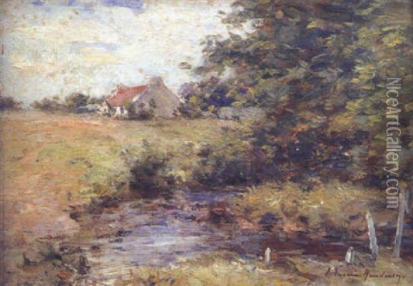 The Lonely Cottage Oil Painting - Joseph Morris Henderson