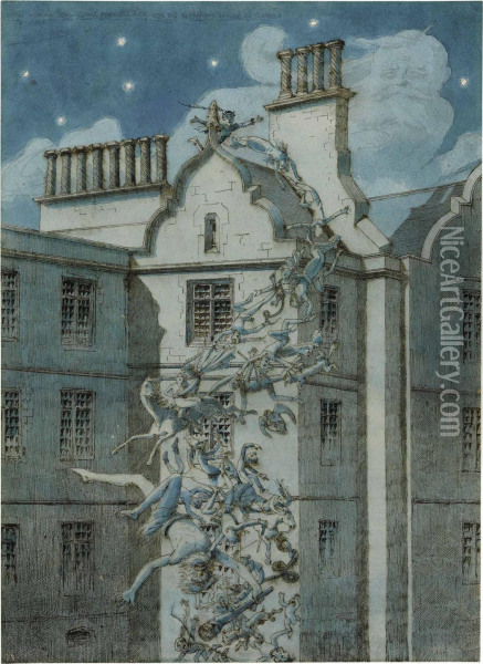 The Spirits Of The Prisoners Indistinctly Oil Painting - Charles Altamont Doyle