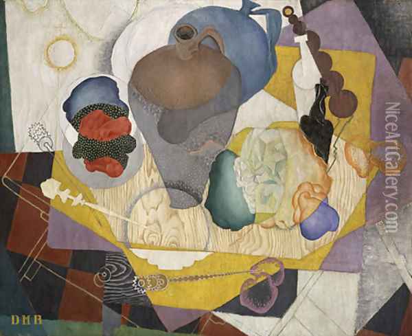 No 9 Spanish Style Life 1915 Oil Painting - Diego Rivera
