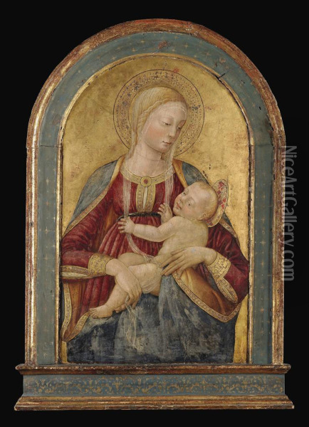 The Madonna And Child Oil Painting - Bicci Di Neri