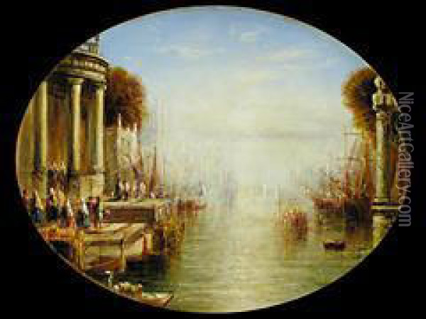 Venezianisiche Ansicht Oil Painting - Francis Maltino