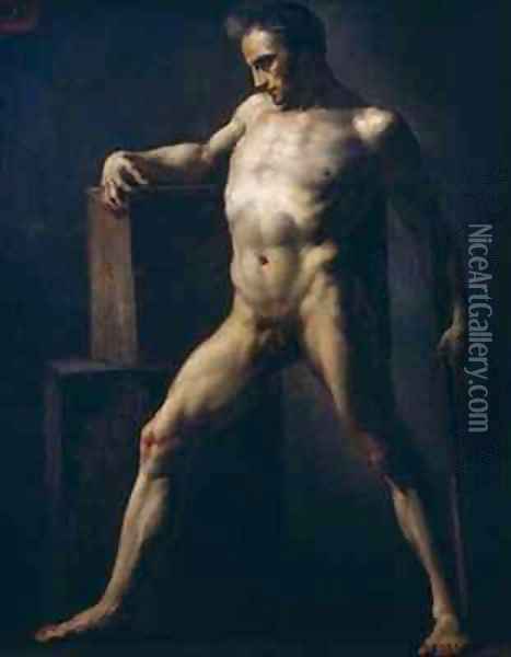 Study of a Man Oil Painting - Theodore Gericault