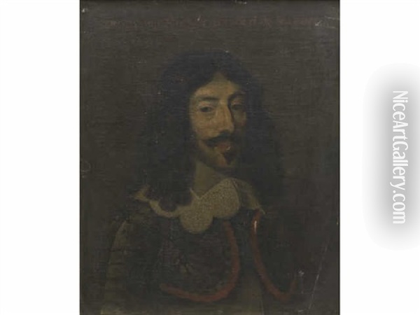 Portrait De Louis Xiii, Roi De France Et De Navarre Oil Painting - Philippe de Champaigne