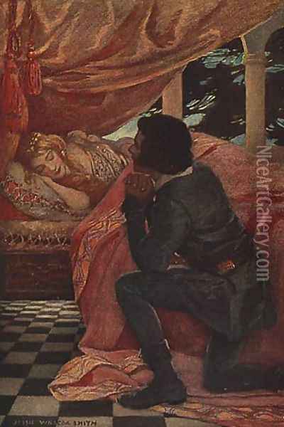 The Sleeping Beauty Oil Painting - Jessie Wilcox-Smith