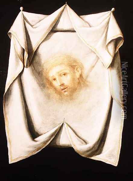 The Holy Face Oil Painting - Francisco De Zurbaran