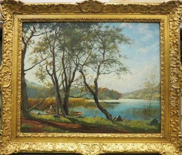 Lac De Laffrey Oil Painting - Edouard Brun