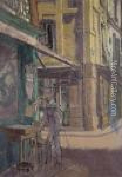 A Street In Dieppe Oil Painting - Walter Richard Sickert