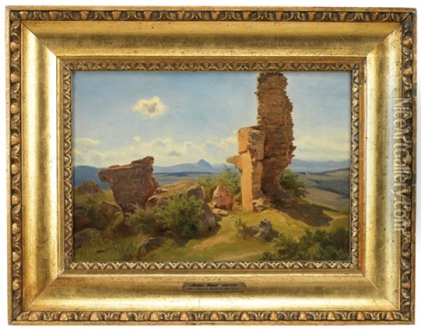 Ruine Im Wienerwald Oil Painting - Melchior Fritsch