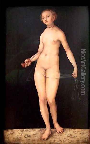 Lucretia 3 Oil Painting - Lucas The Elder Cranach