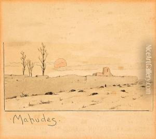 Mahudes Oil Painting - Modesto Urgell y Inglada