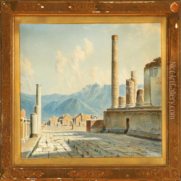 Pompeji - Forumcivile Oil Painting - Mads Henriksen
