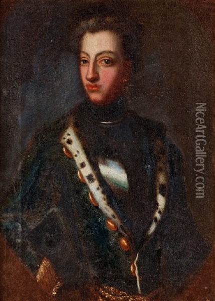 King Charles Xii (1682 - 1718) Oil Painting - David von Krafft