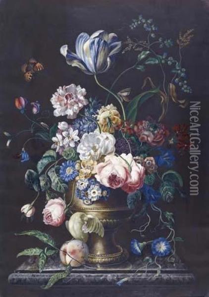 Unten Rechts Signiert Und Datiert: Theresia Endlichter. 1799 Oil Painting - Theresia Endlichter