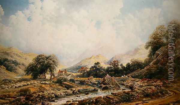 Brougham Mill Oil Painting - Peter de Wint