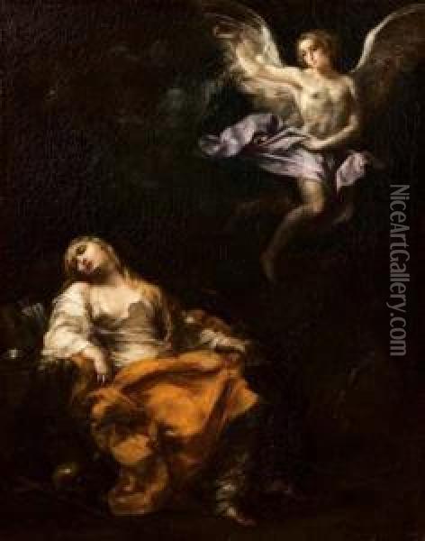 Maddalena In Estasi Oil Painting - Giovanni Gioseffo da Sole